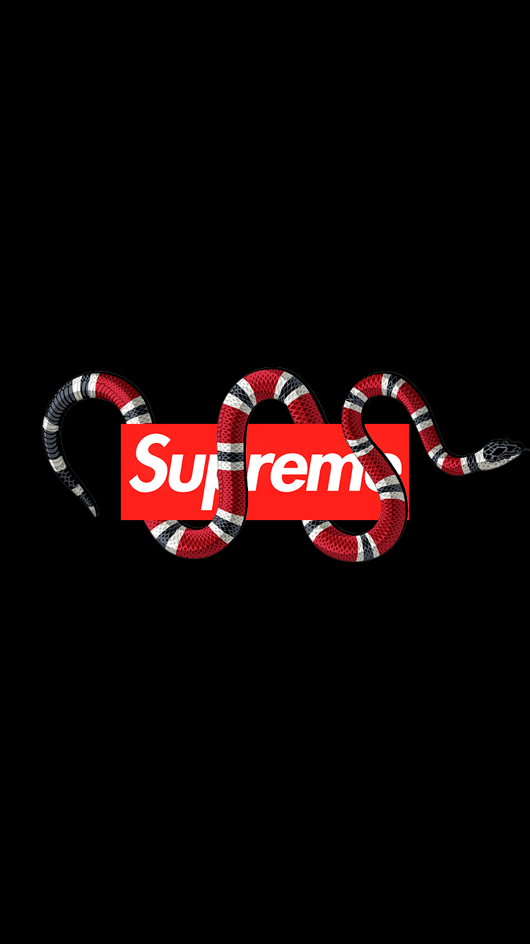 Supreme Snake wallpaper I made for my phone - Gucci