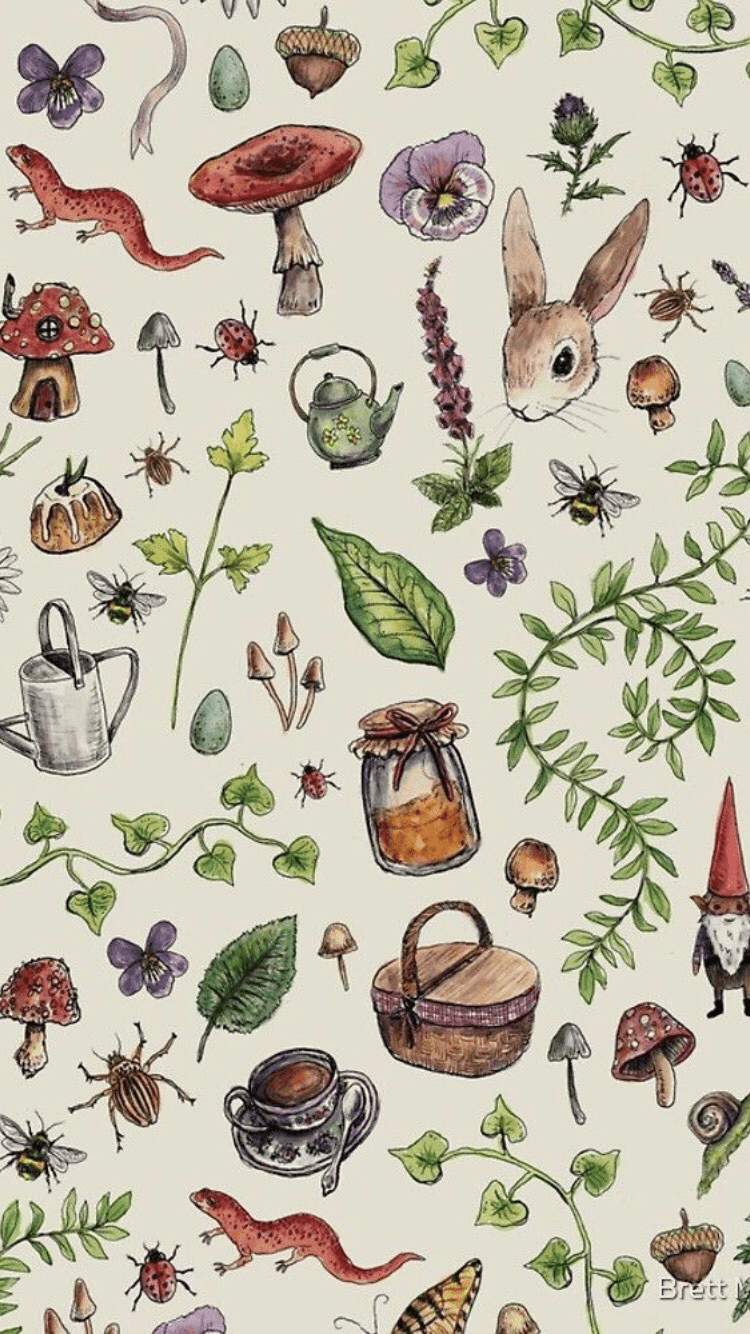 Background. Cottagecore wallpaper, Cute wallpaper background, Cute patterns wallpaper