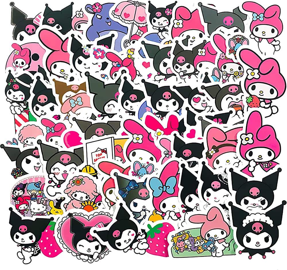 50PCS Cute Kuromi Melody Sanrio Keroppi Pekkle Stickers for Children Letter Diary Scrapbooking Stationery Stickers : Buy Online at Best Price in KSA is now Amazon.sa: Arts & Crafts
