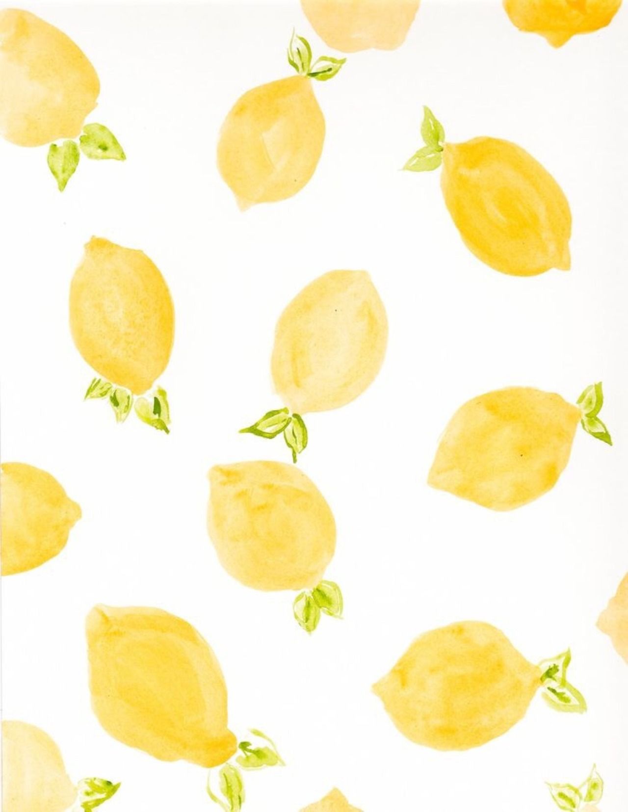 A watercolor painting of lemons on white paper - Lemon
