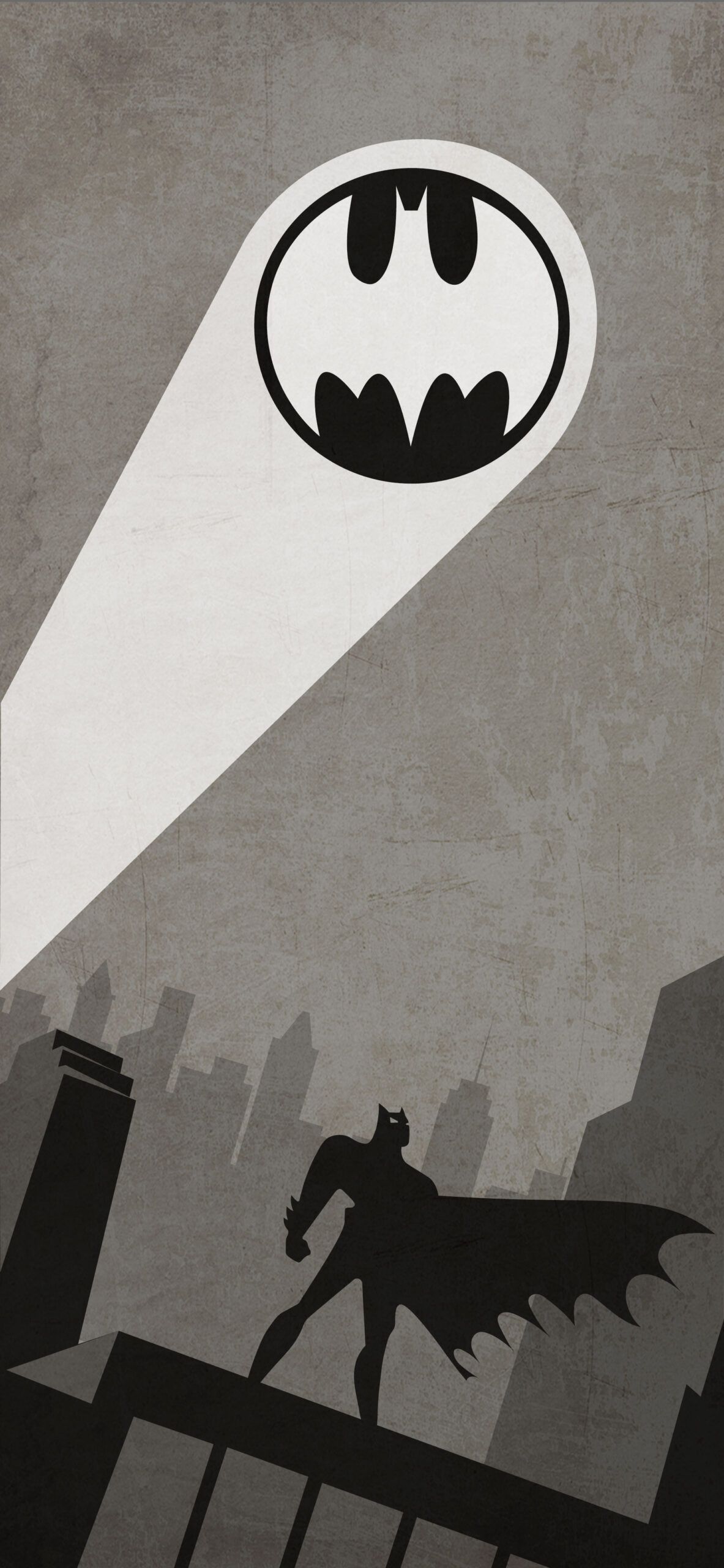 Batman minimalist poster, inspired by the animated series. - Batman