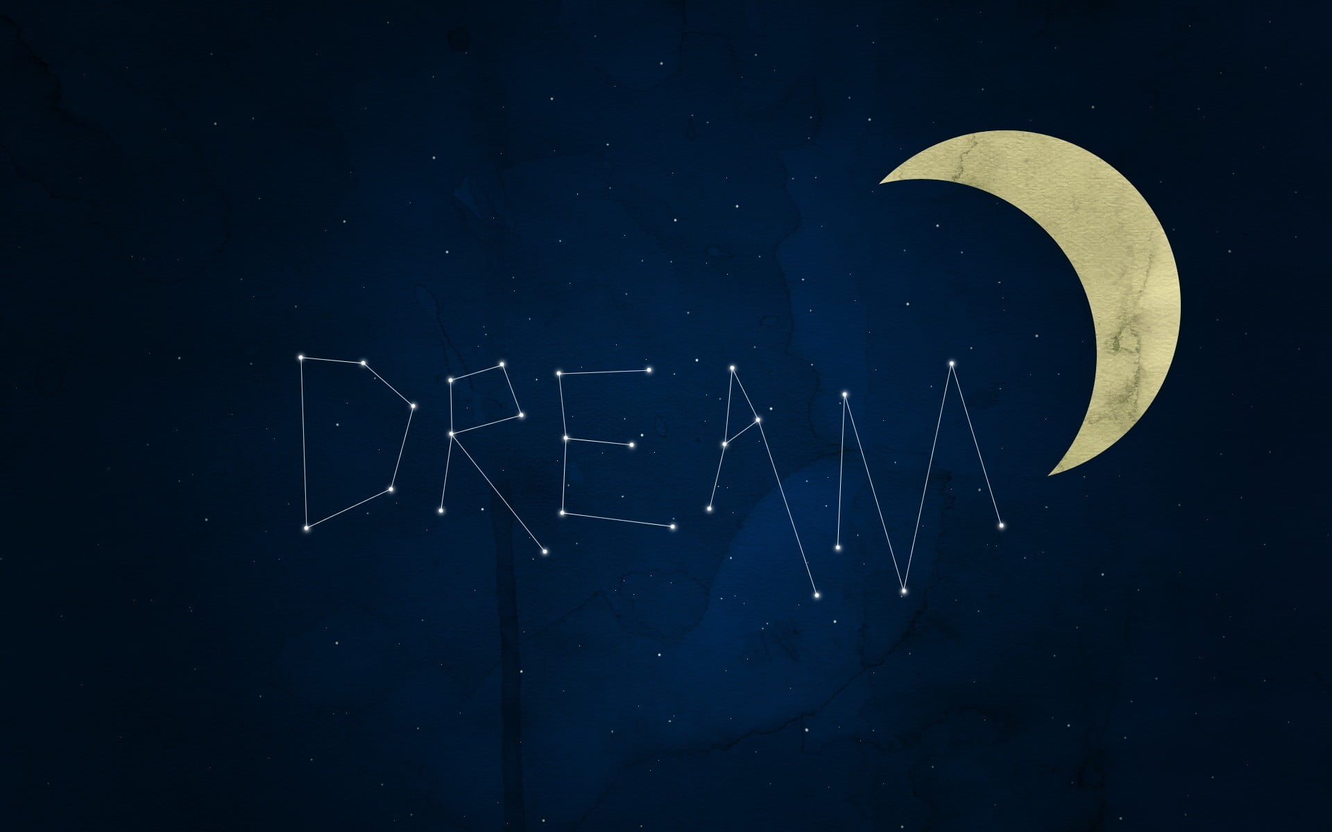 Dream wallpaper with the word dream written in stars - Constellation