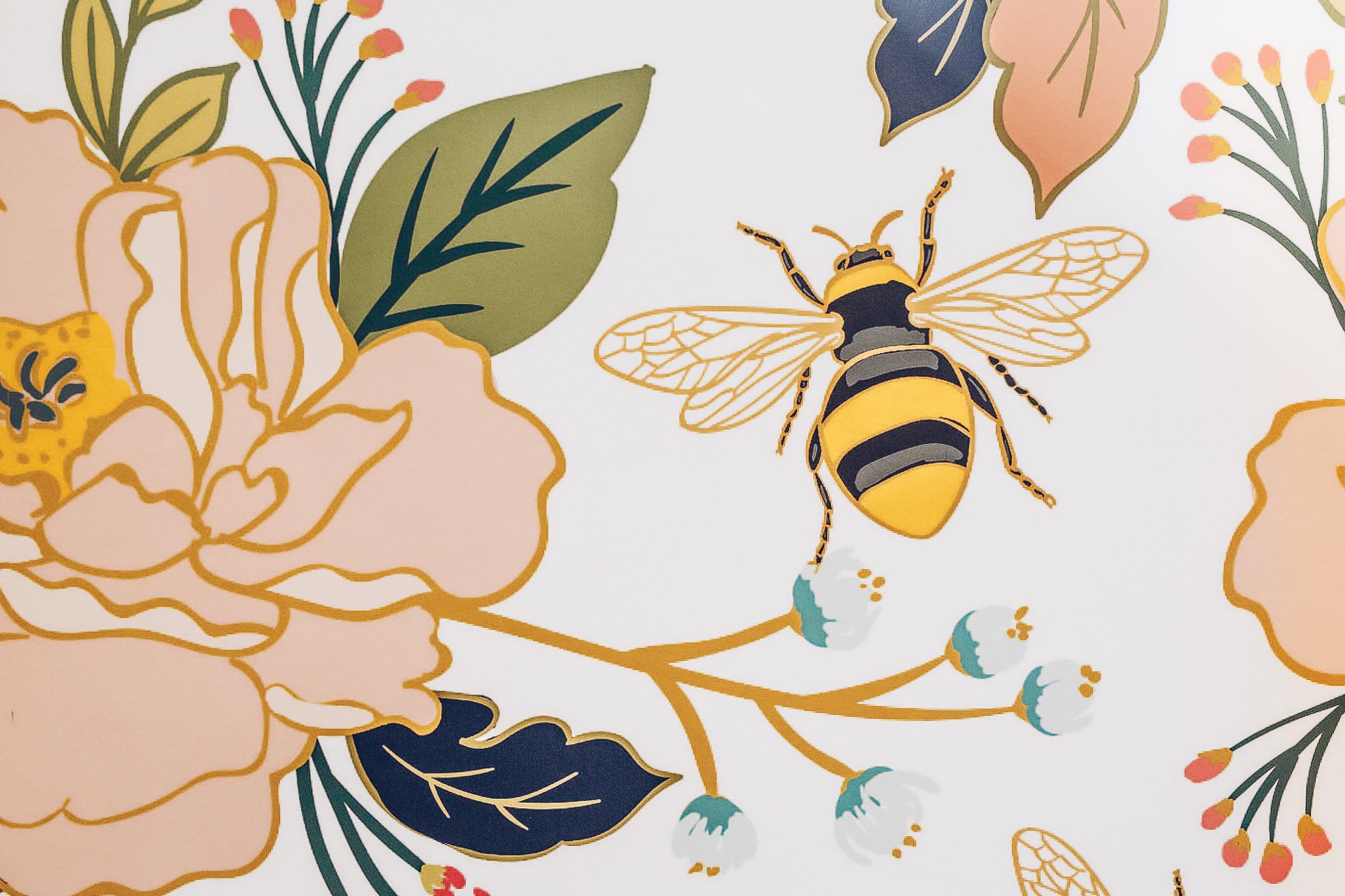 A close up of some flowers and bees - Bee, honey