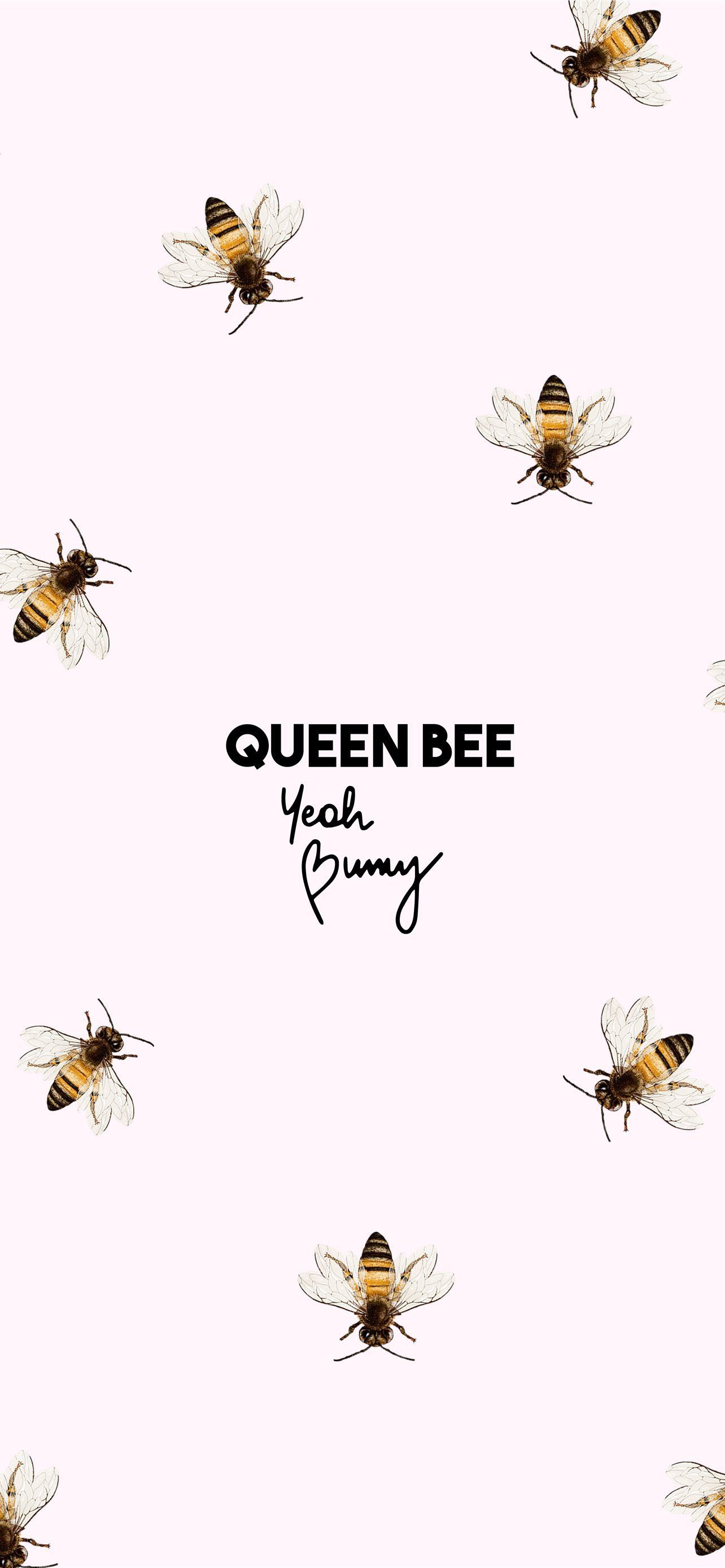 A poster with bees on it that says queen - Bee