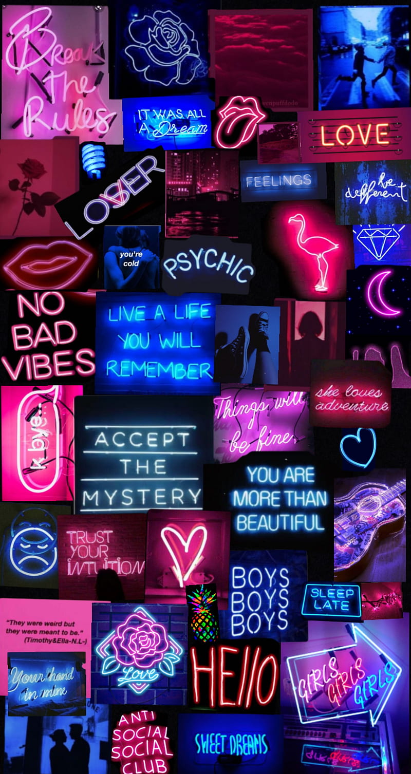 Neon vibes, aesthetics, neon, vibes, HD phone wallpaper