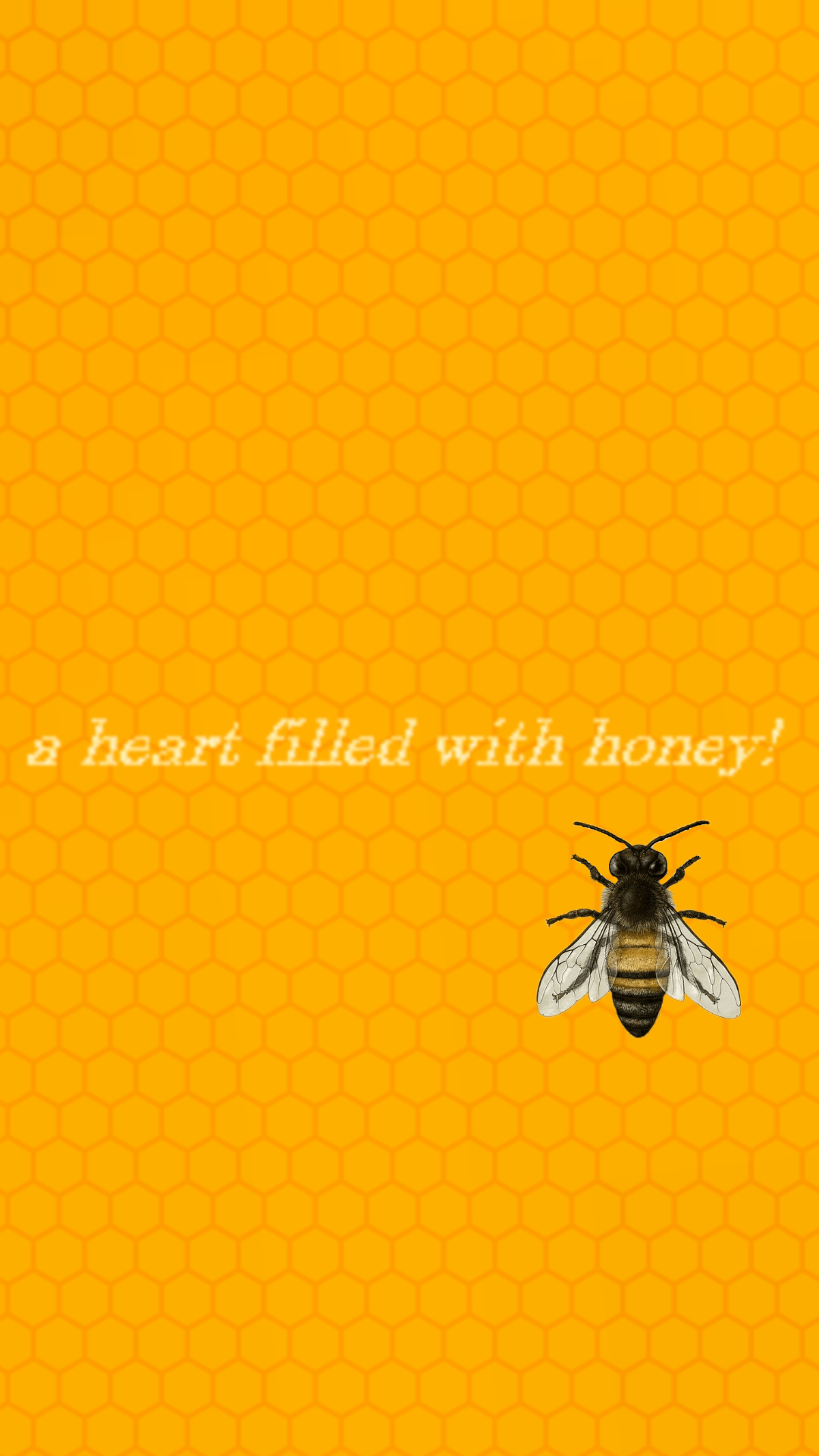 A heart filled with honey poster - Bee