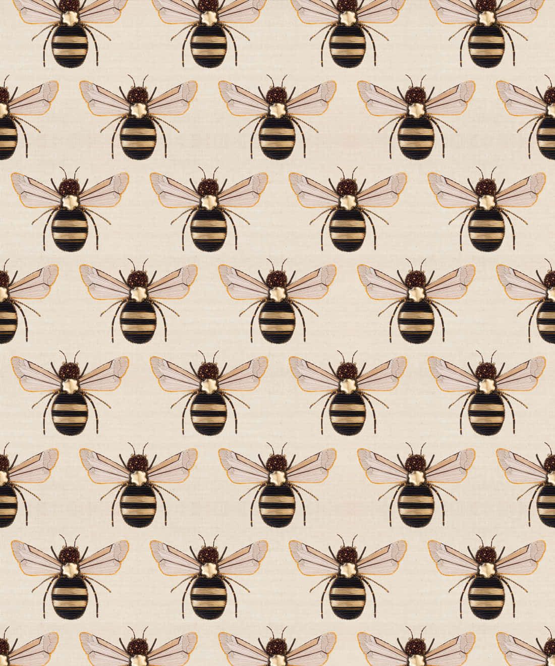 Download Bee Wall Insects Decor Wallpaper