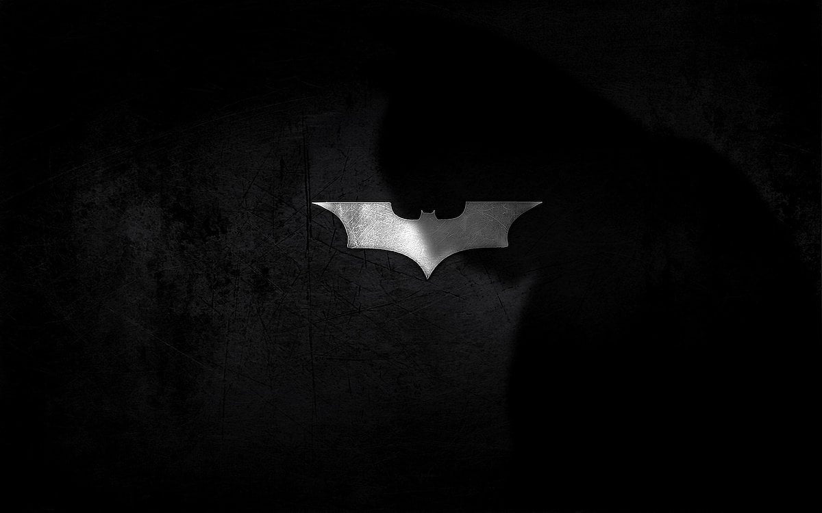 Batman symbol on a black background - Batman