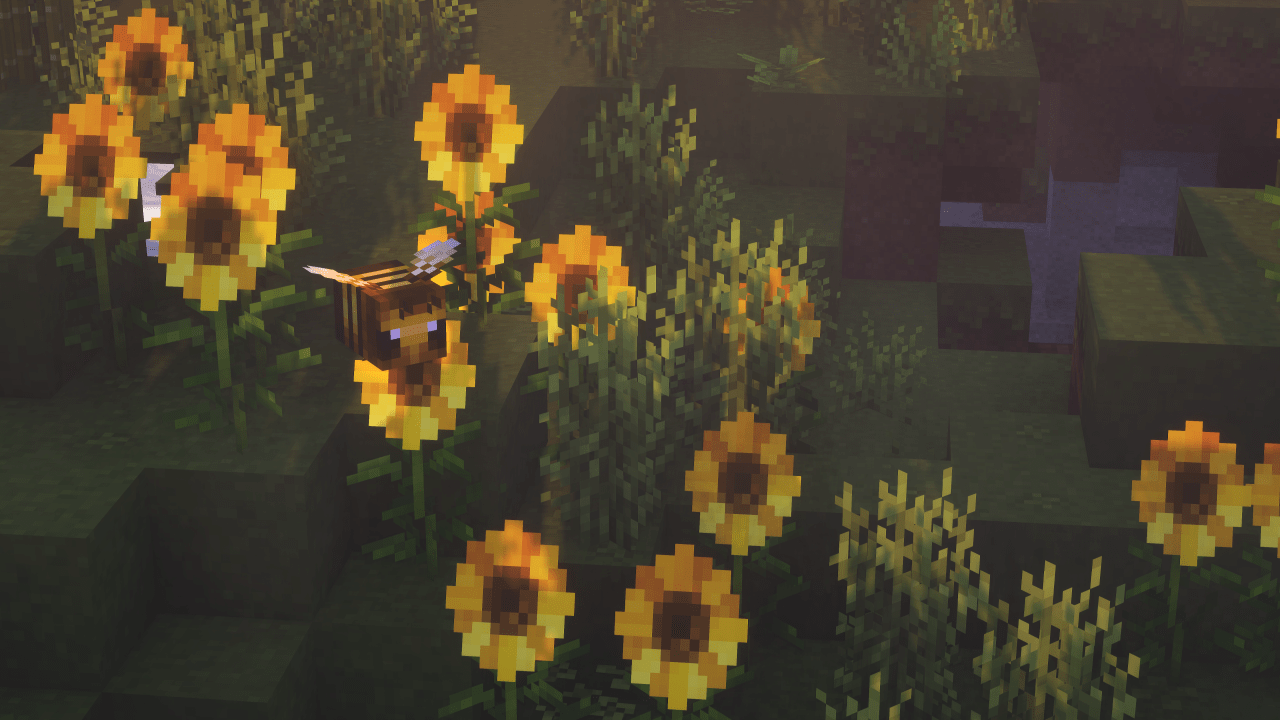 Minecraft players can now fly through the skies in a new update - Bee, sunflower, Minecraft, gaming
