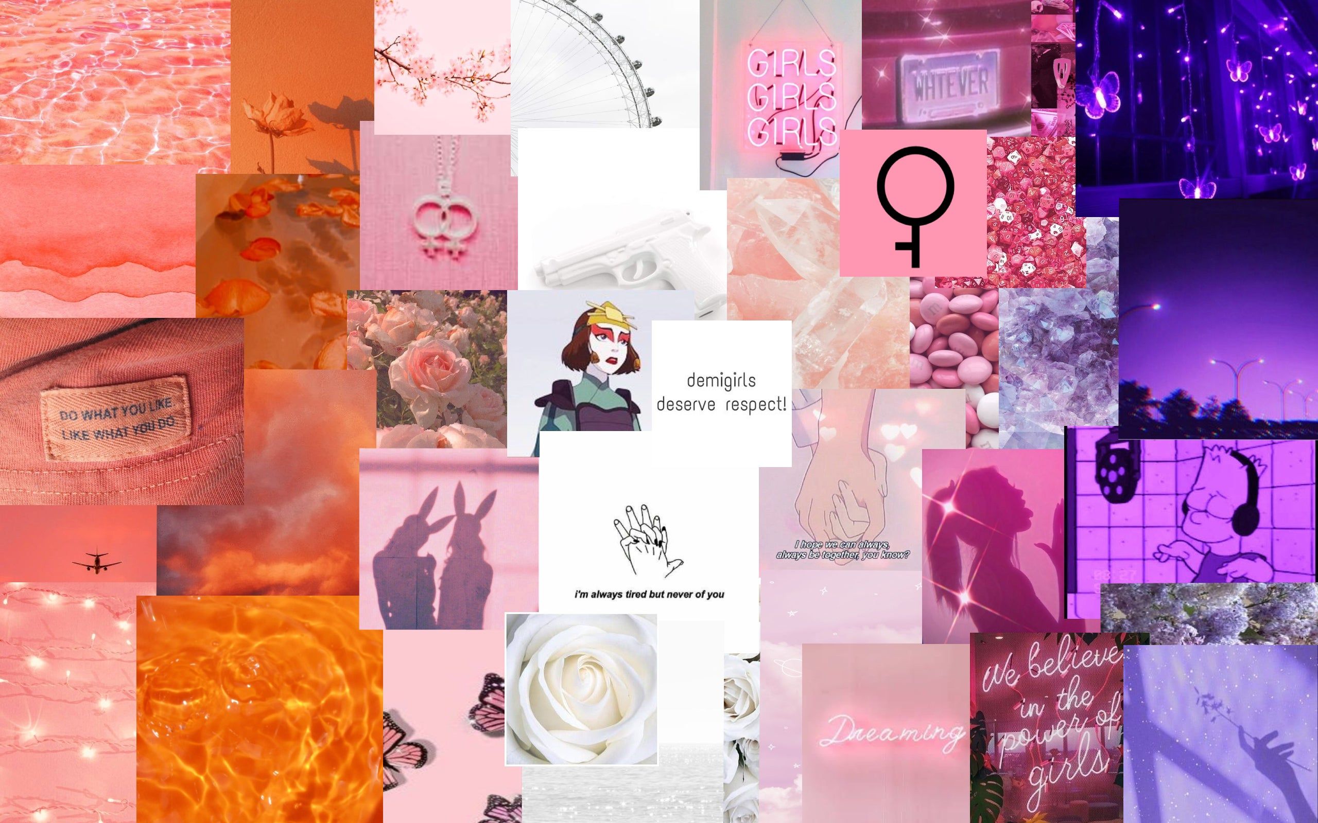 A collage of pictures with different colors and themes - LGBT, lesbian