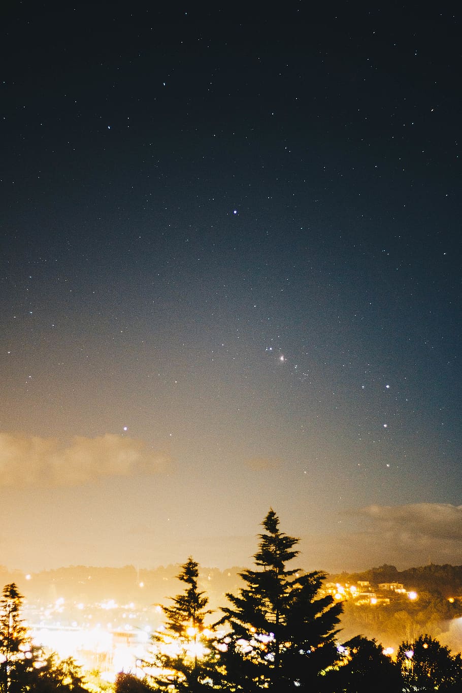 HD wallpaper: new zealand, auckland, star, light pollution, big dipper, constellation
