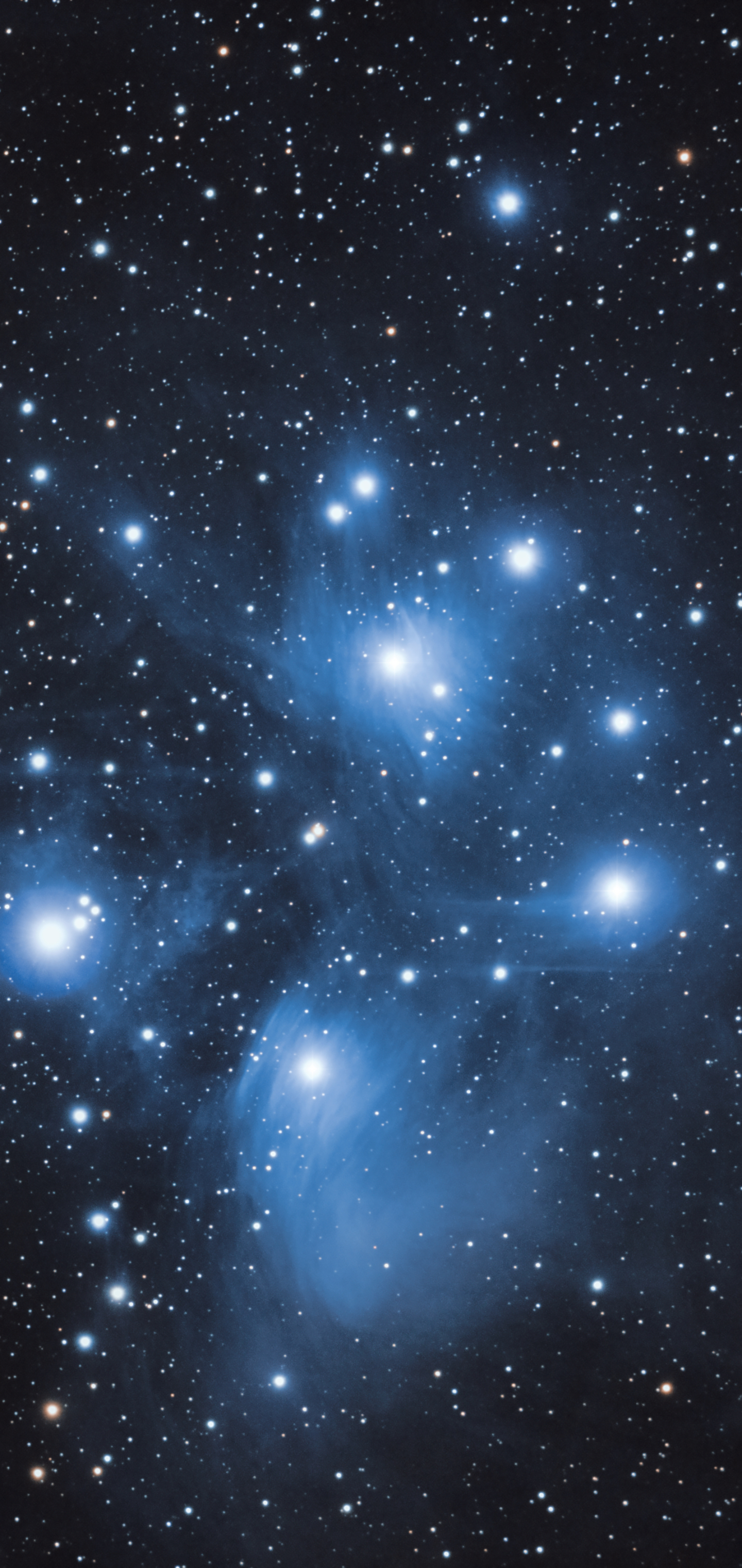 A cluster of stars with a dust cloud in the foreground. - Constellation