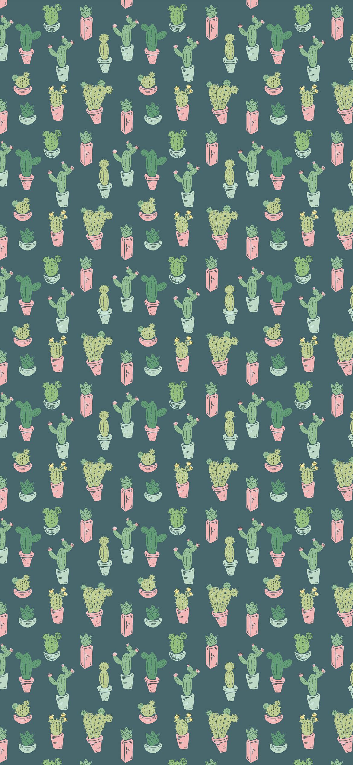 Sage Green Aesthetic Wallpaper : Cactus Background iPhone Wallpaper