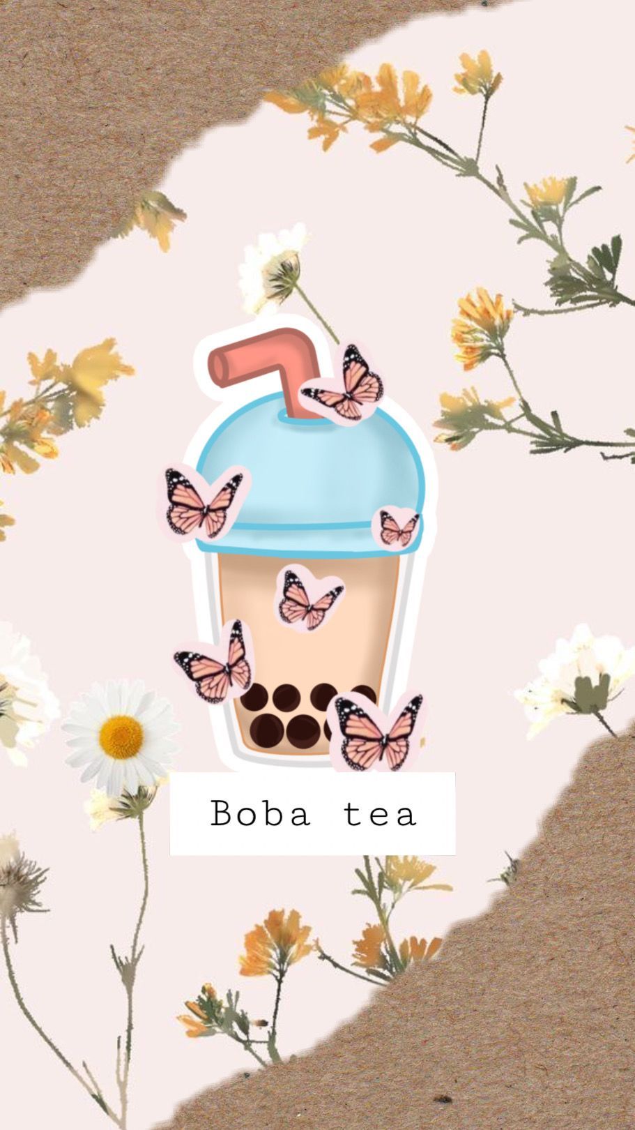 Boba tea wallpaper. Tea wallpaper, Wallpaper iphone cute, Boba tea