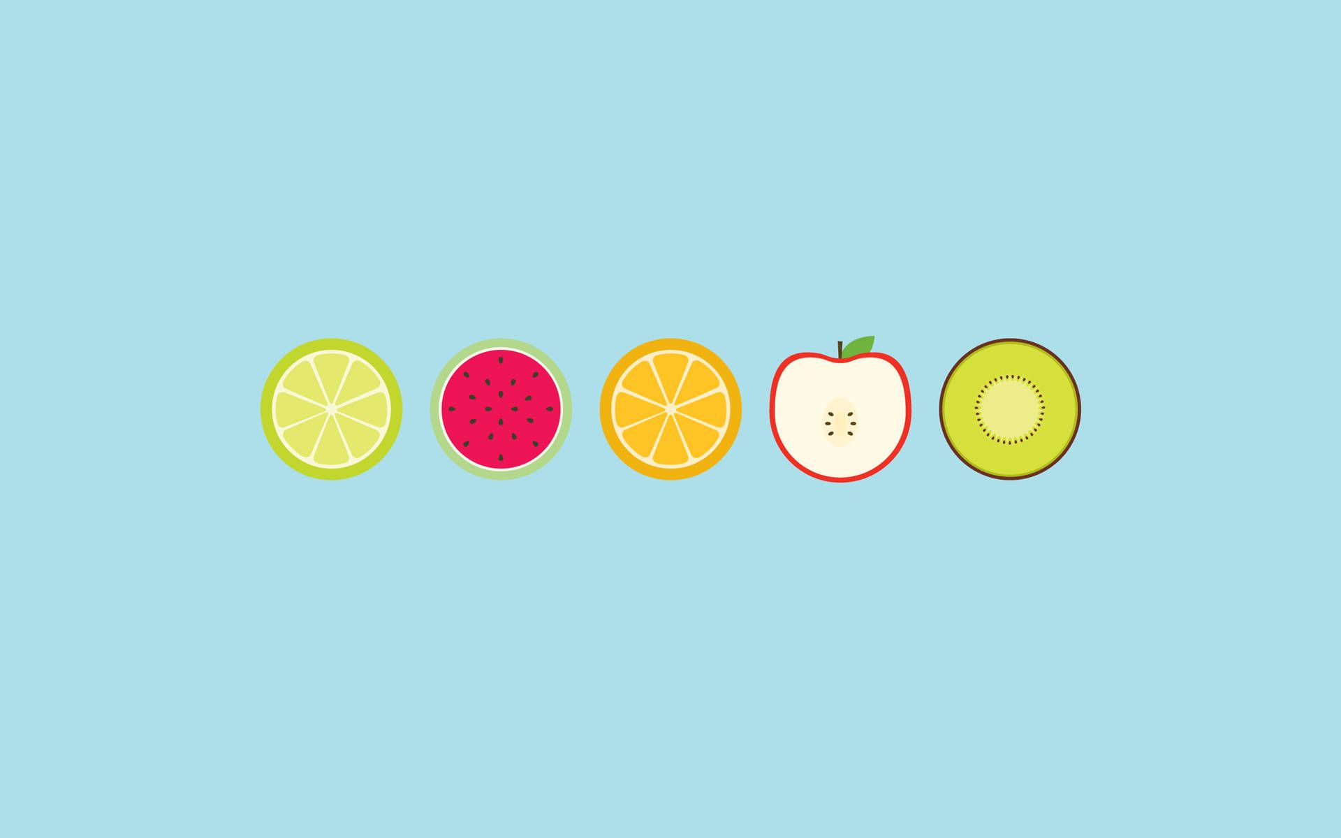Download Simple Aesthetic Fruit Slices Wallpaper