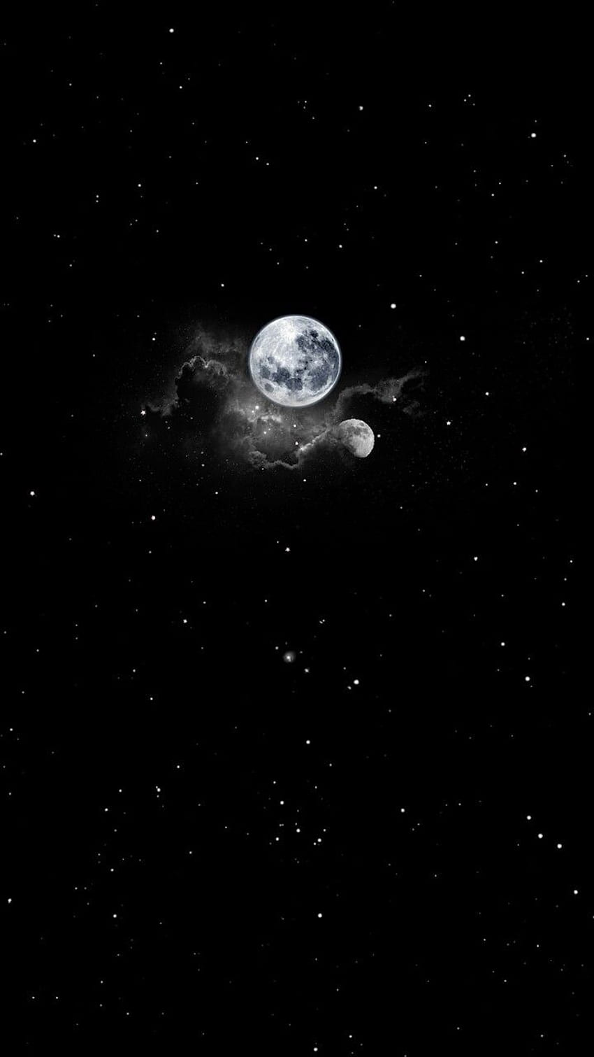 A black and white photo of the moon - Moon, Star Trek, space, Earth