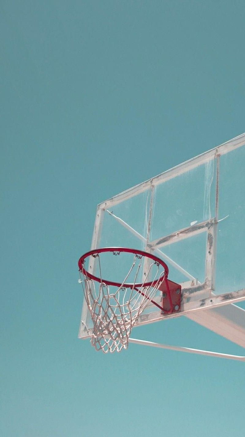 Reach the basket, aesthetic, basketball, basketball game, blue, sky, esports, HD phone wallpaper