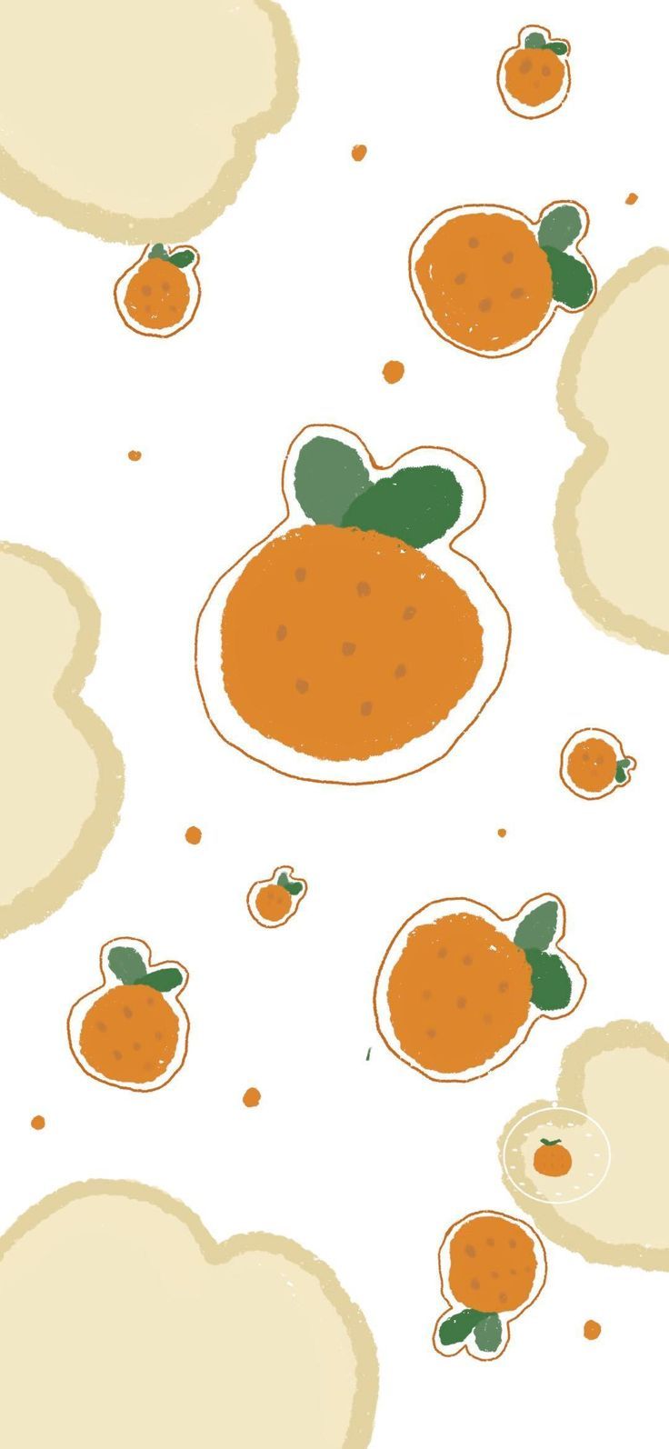 Illustration of a group of oranges - Fruit