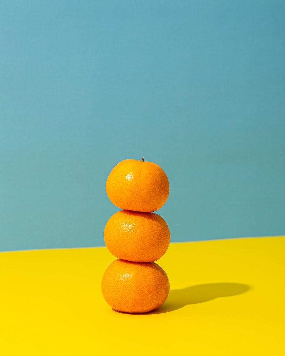 A stack of oranges on top each other - Fruit