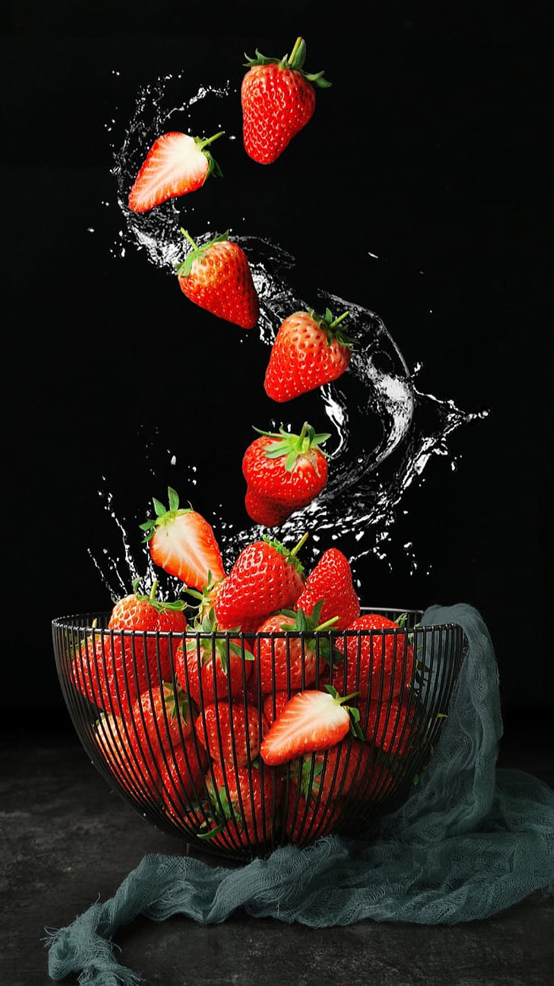 HD strawberry wallpaper
