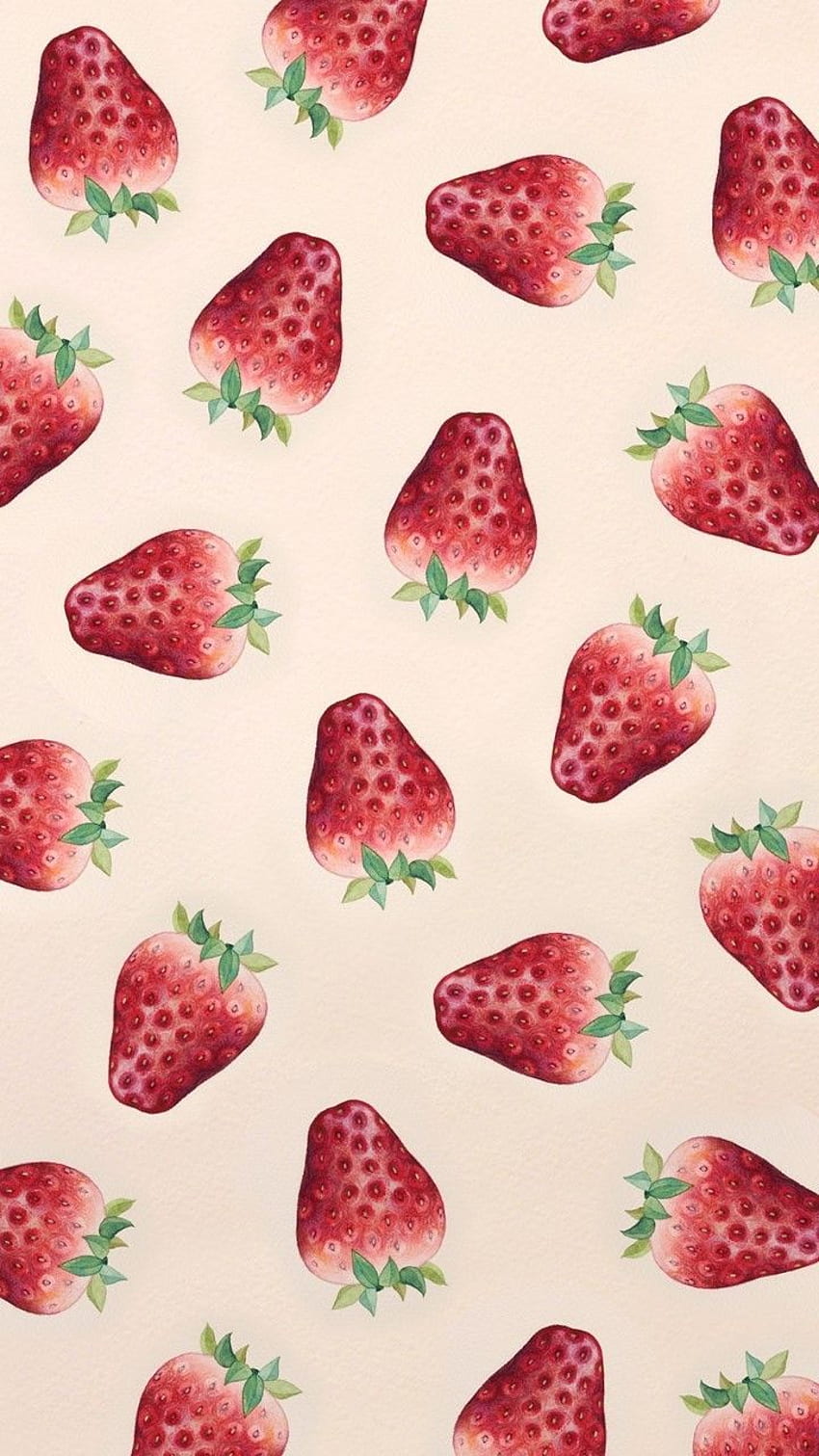 strawberries aesthetic HD wallpaper