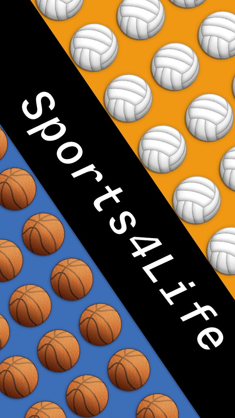 Sports 4 life, basketball and volleyball, HD phone wallpaper