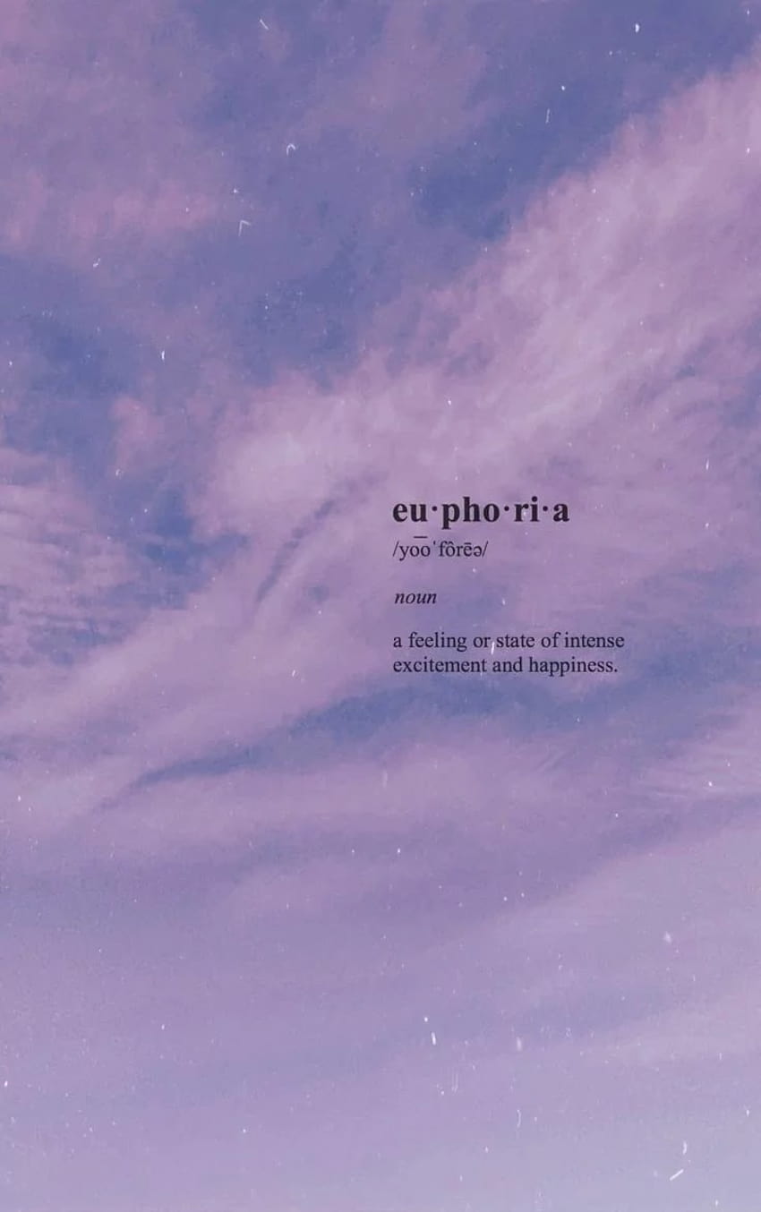 Euphoria aesthetic HD wallpaper