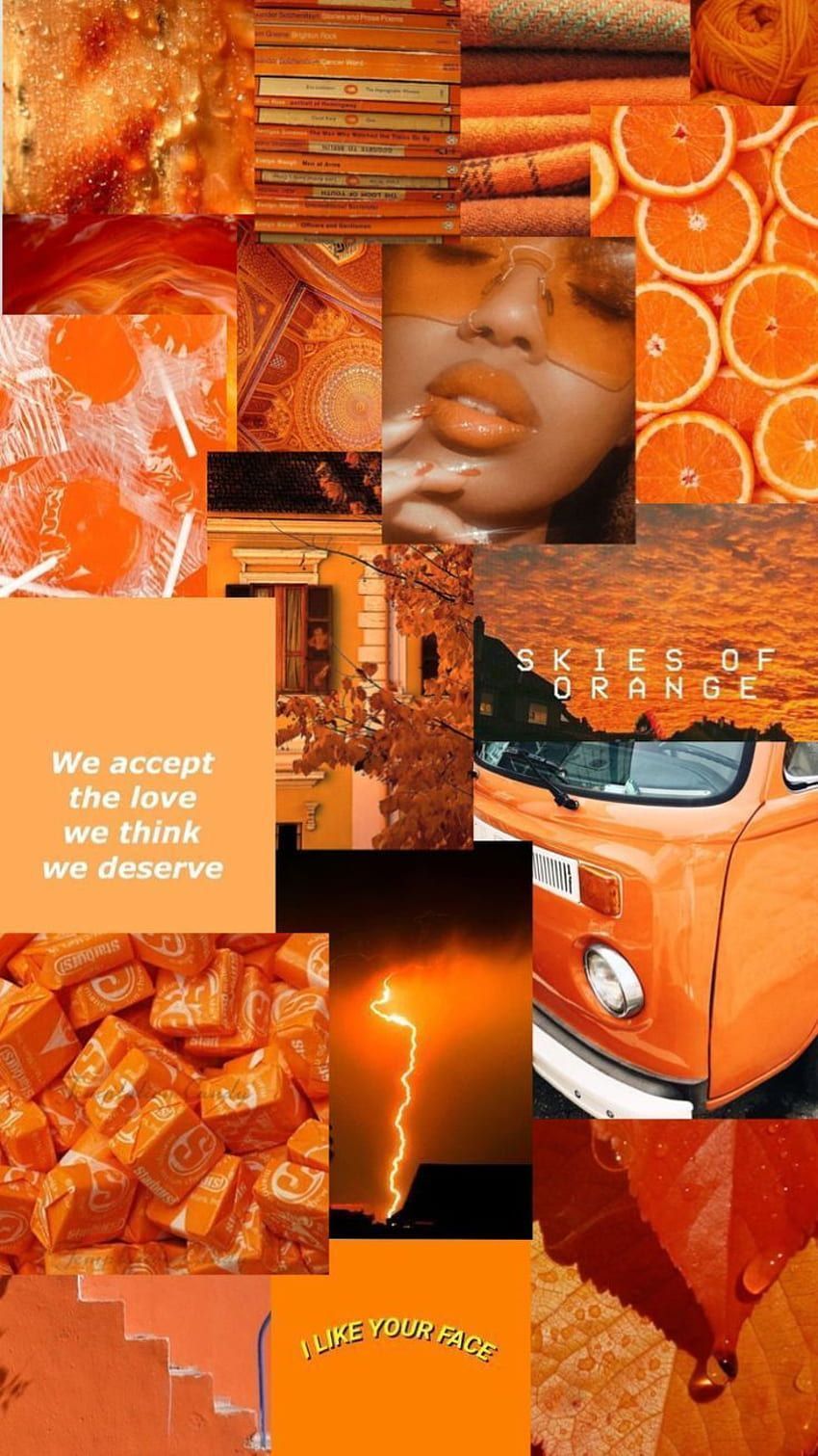 Orange Baddie, Neon Orange Aesthetic HD phone wallpaper