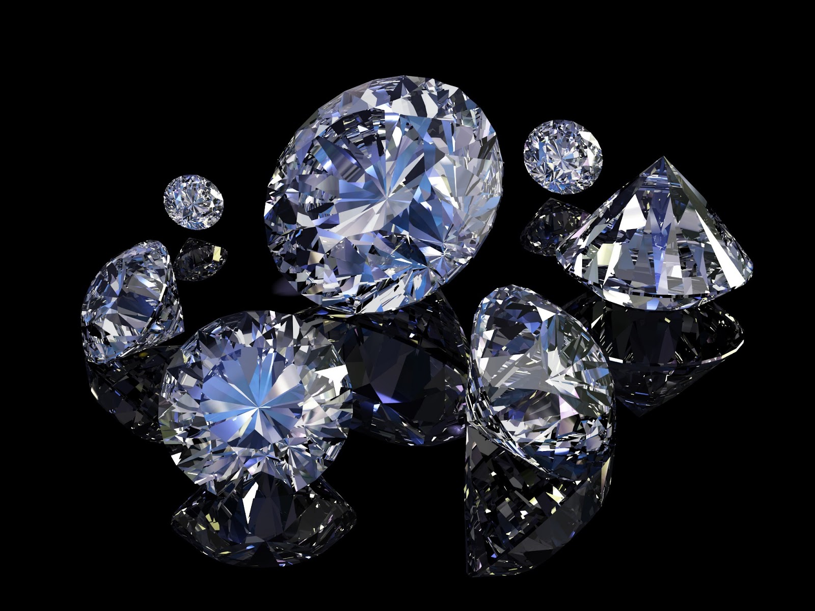 A group of diamonds on top - Diamond