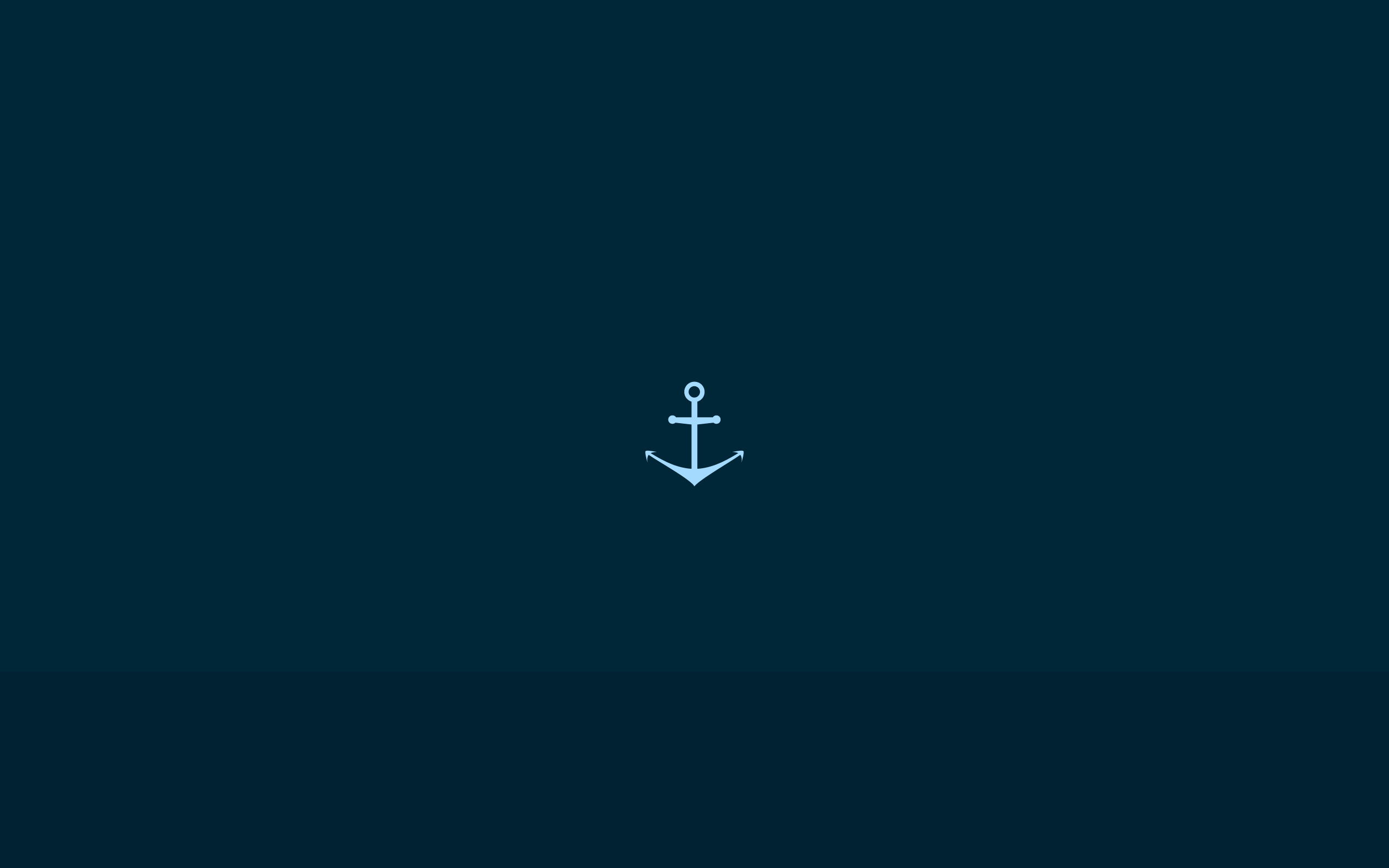 A white anchor on a blue background - 2560x1600