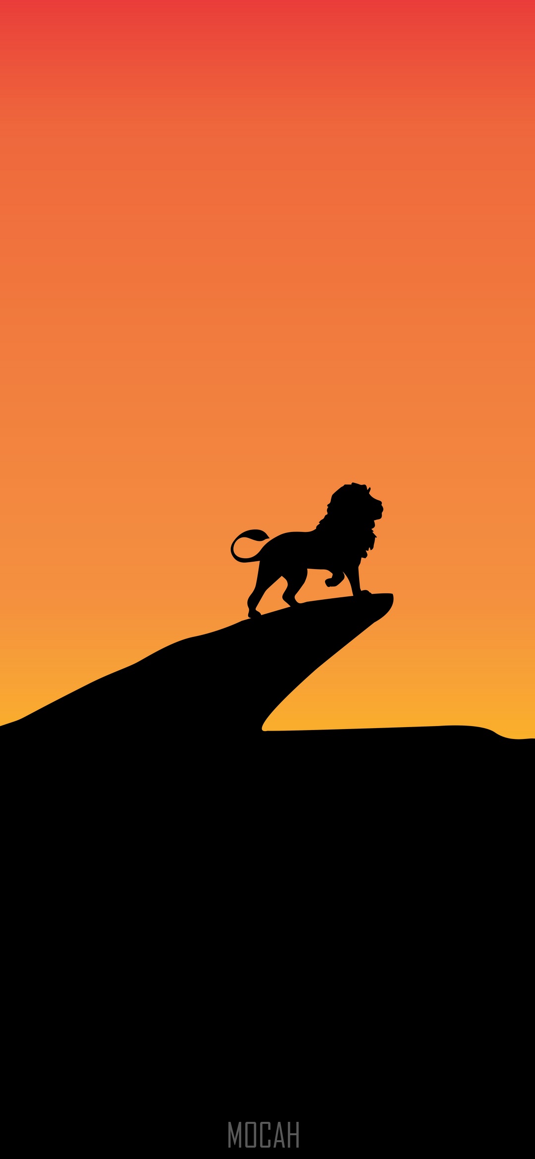 Silhouette, Sunset, Wildlife, Sunrise, Lion, Sharp Aquos S3 wallpaper HD download, 1080x1920 Gallery HD Wallpaper
