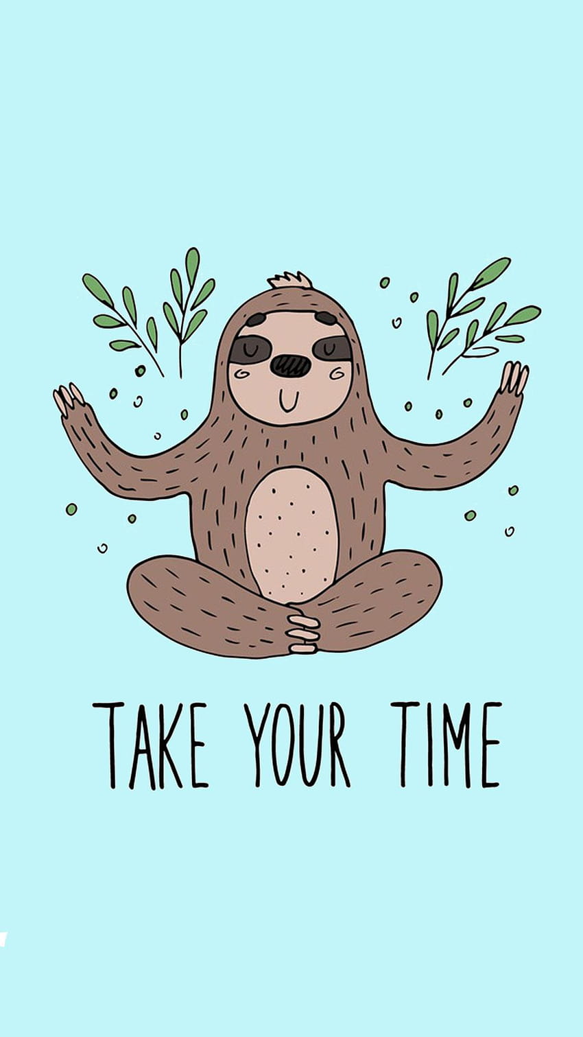 Cute Sloth, sloth cartoon HD phone wallpaper