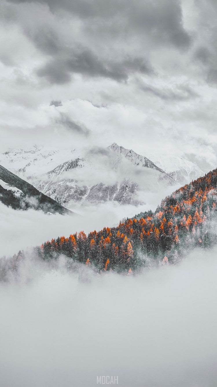 Cloud, Snow, Winter, Mountainous Landforms, Mountain, Apple iPhone 8 wallpaper full hd, 750x1334 Gallery HD Wallpaper