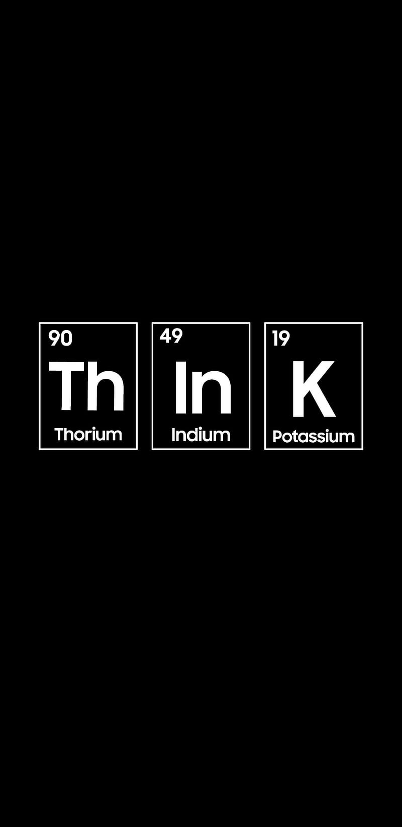 The periodic table of elements with think in it - Chemistry