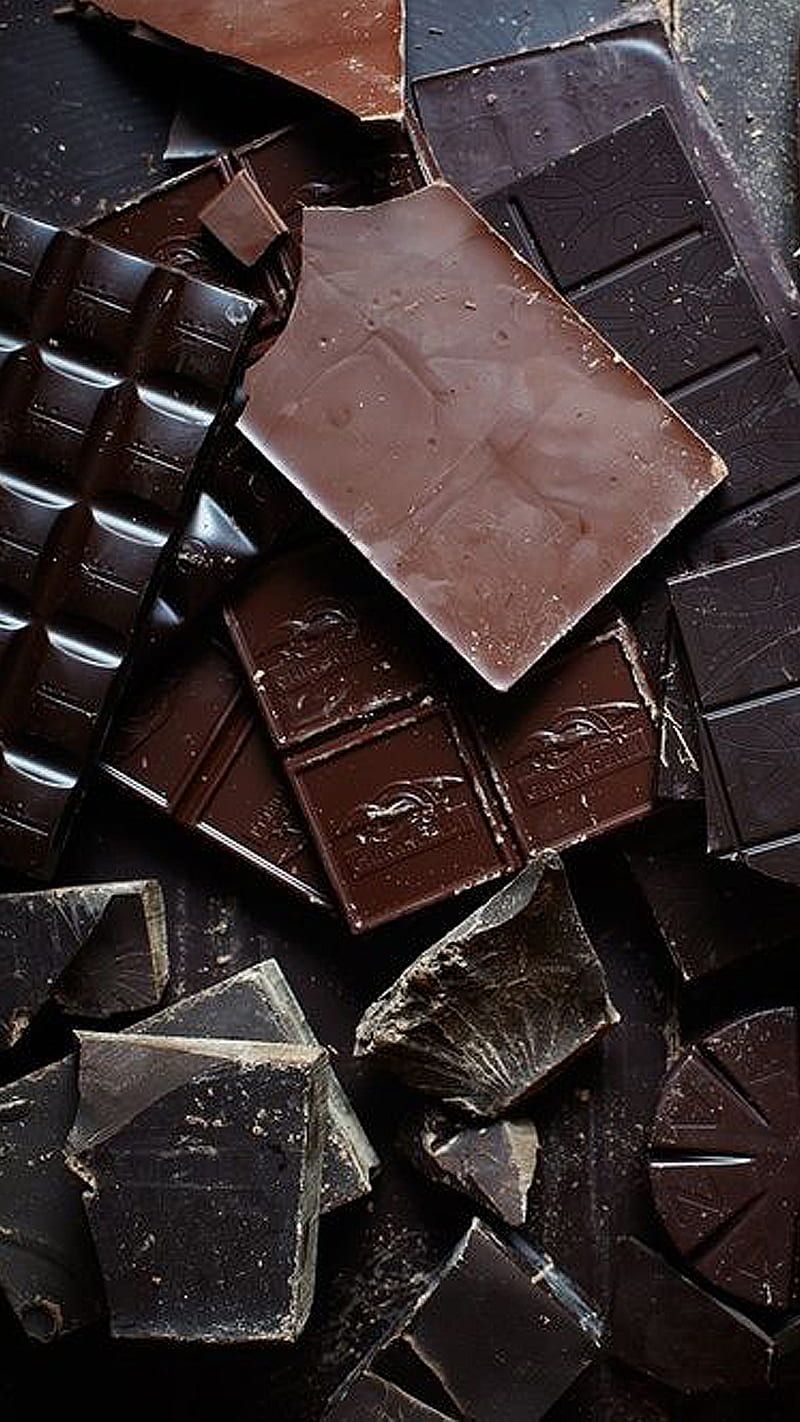 Choco way, black, brown, chocolate, food, HD phone wallpaper