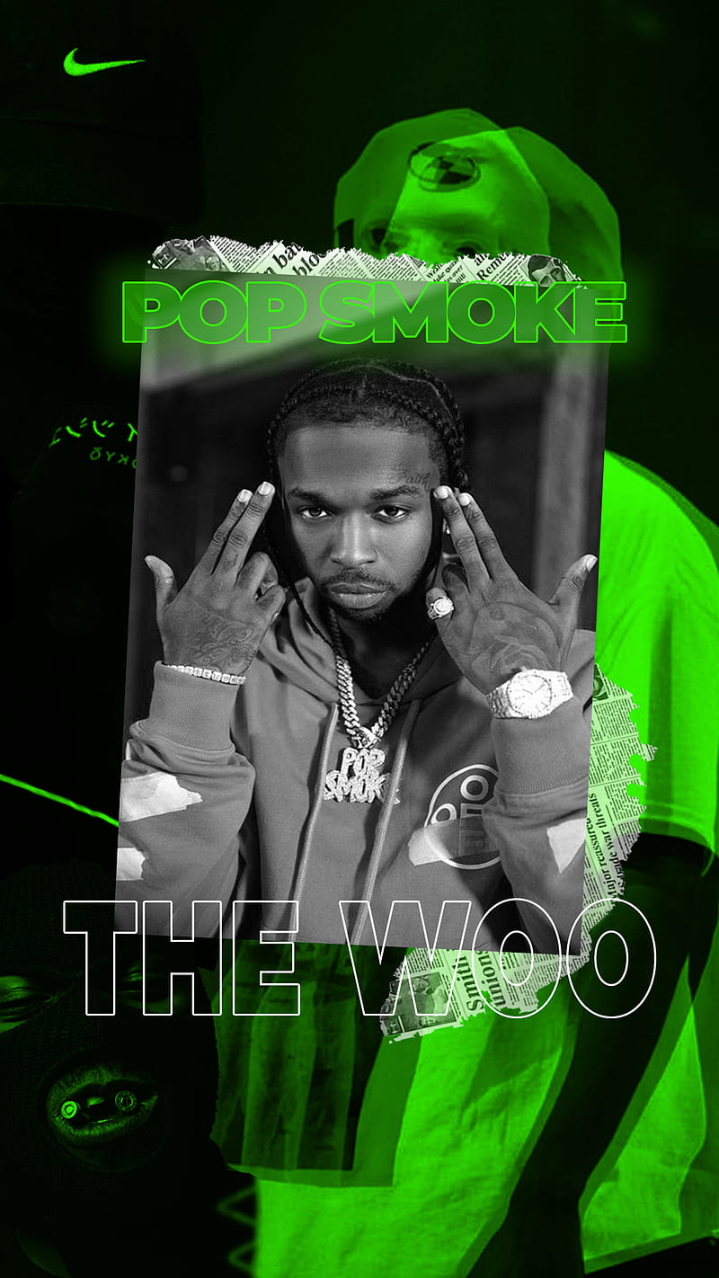 A poster of the rapper po smoke - Pop Smoke