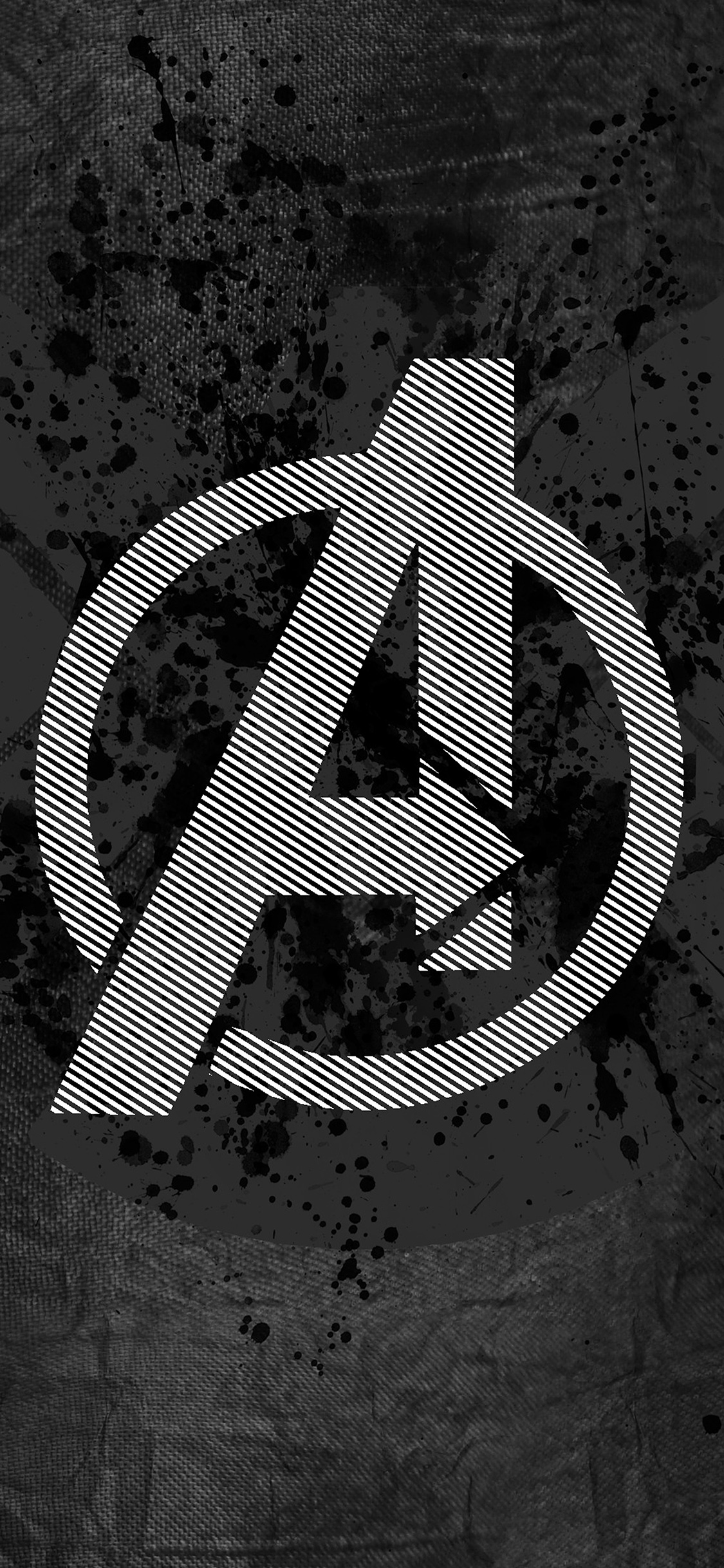 The avengers logo on black background - Avengers