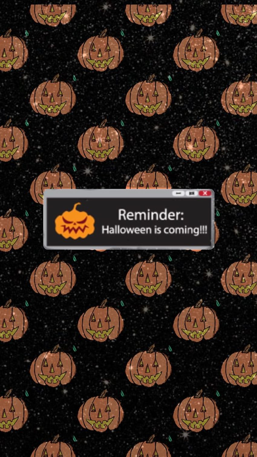 A computer screen with pumpkins on it - Halloween, cute Halloween, spooky