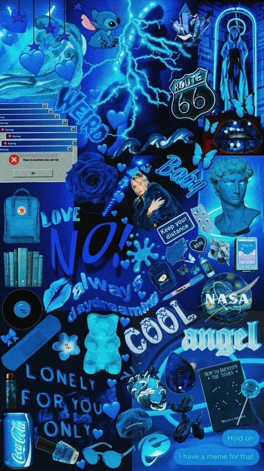 Baddie aesthetic blue HD wallpaper