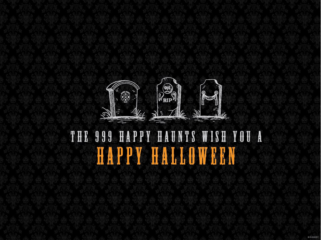 The 999 happy haunts wish you a happy Halloween wallpaper - Computer, horror