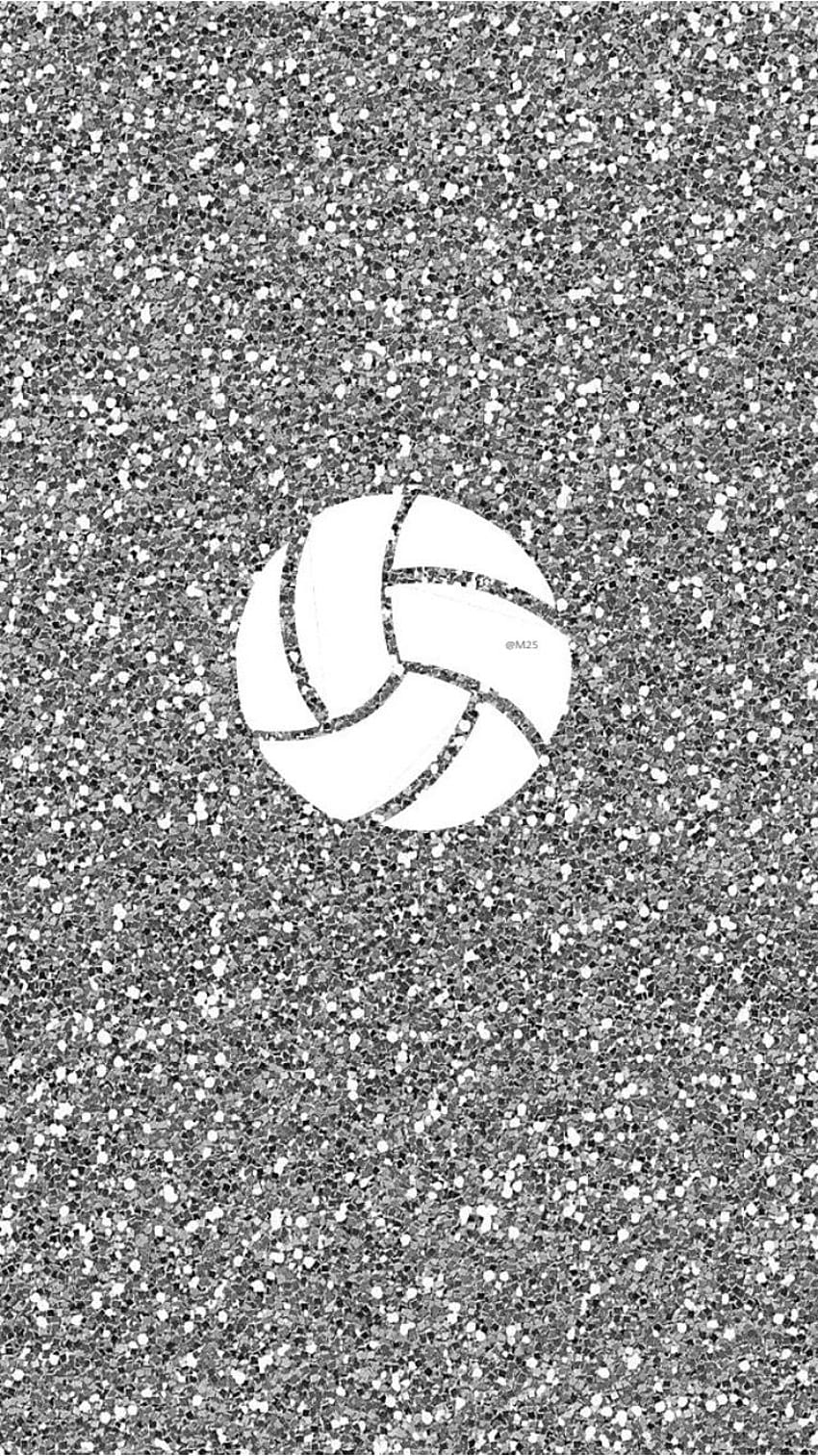 Glitter Volleyball Background, aesthetic volleyball HD phone wallpaper
