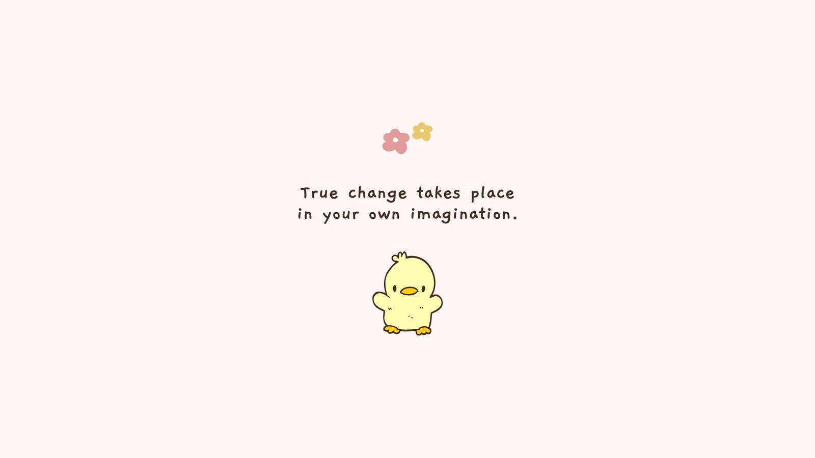 A cute little chicken with the words `this place is your own - Funny