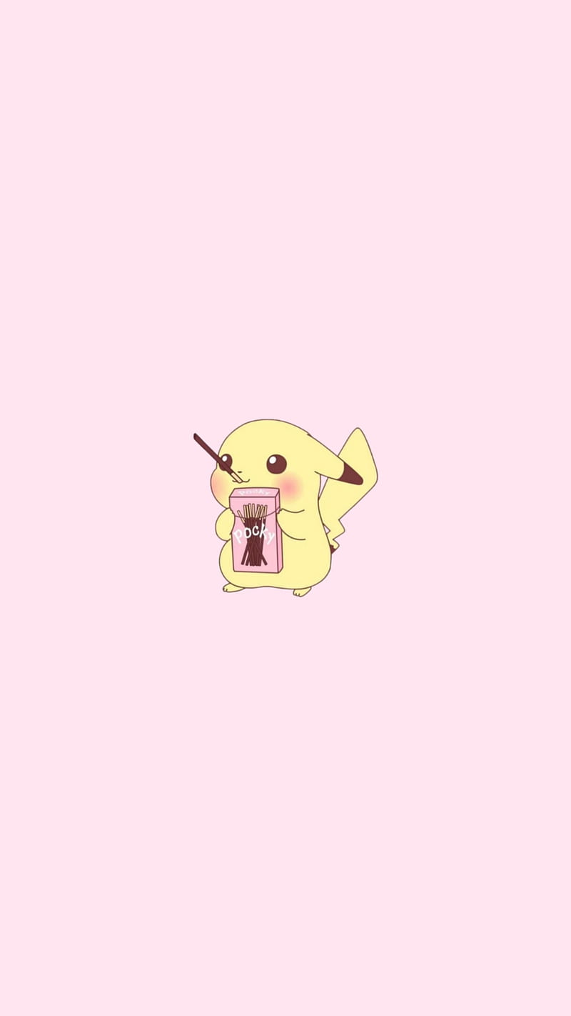A pink background with an image of pokemon - Pokemon