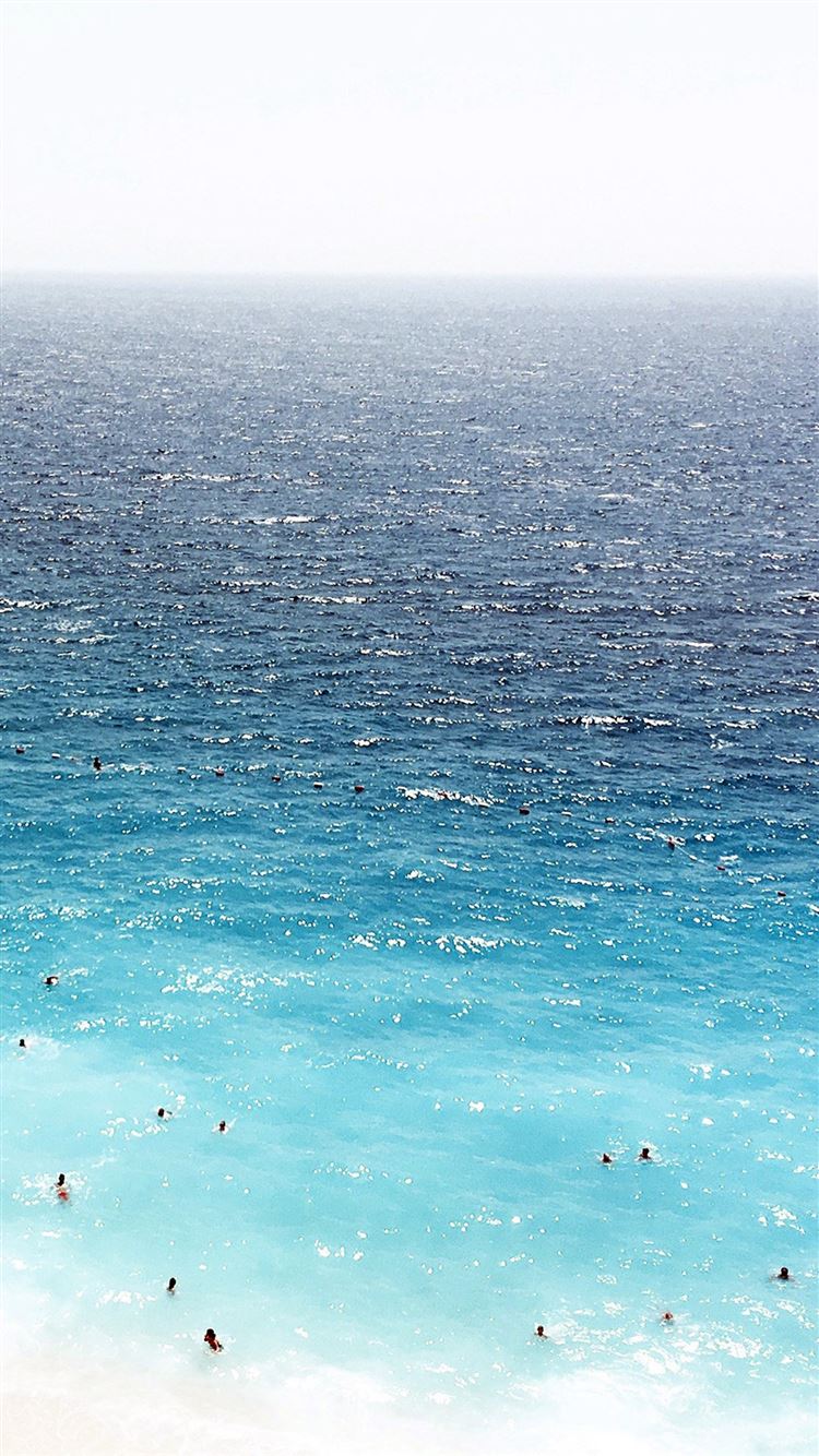 Vacation Beach Sea Blue Summer Water Swim iPhone 8 Wallpaper Free Download