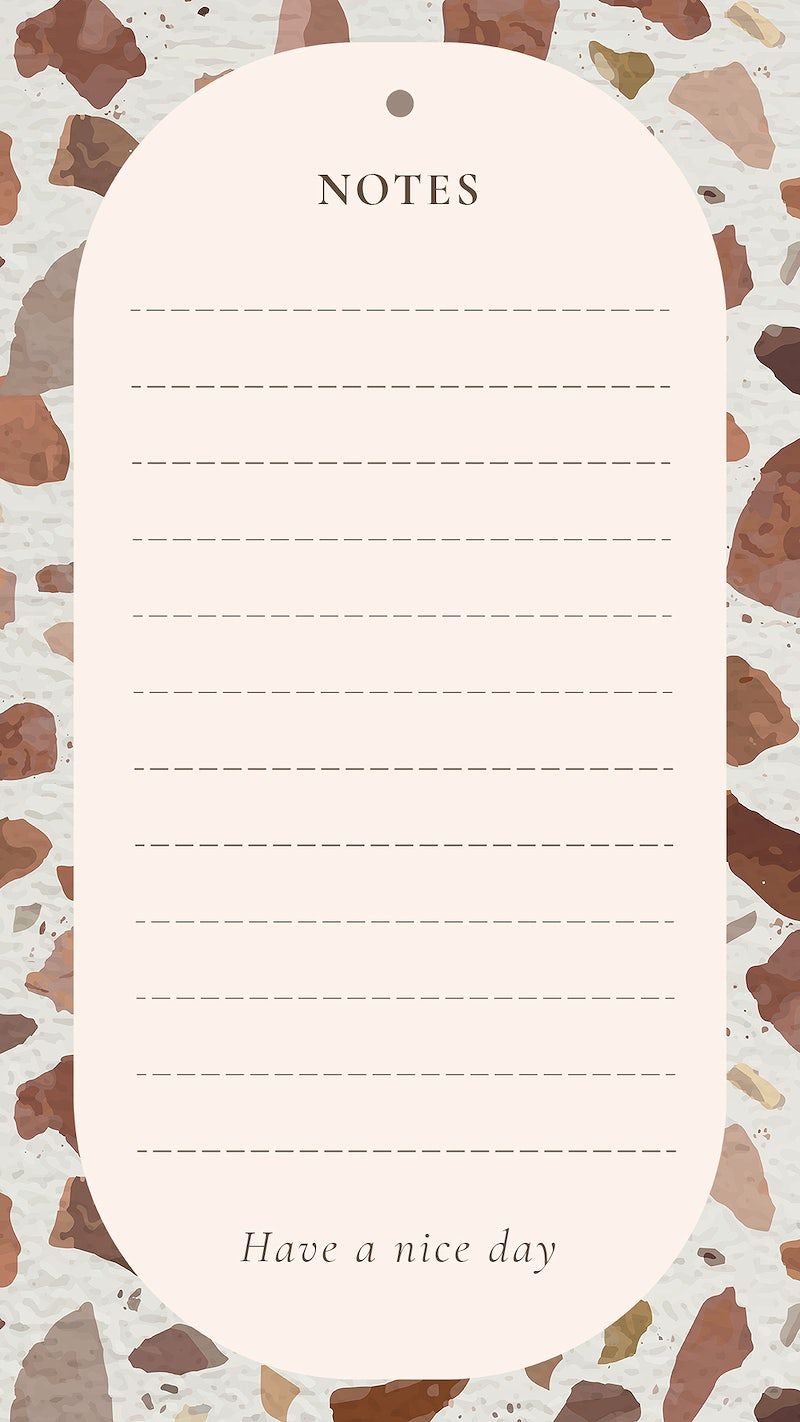 A notepad with the words have nice day - Light brown, brown