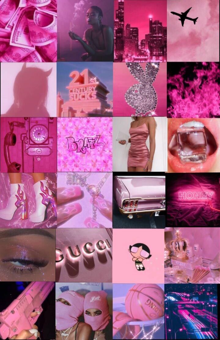 Aesthetic background of pink aesthetic pictures - Baddie