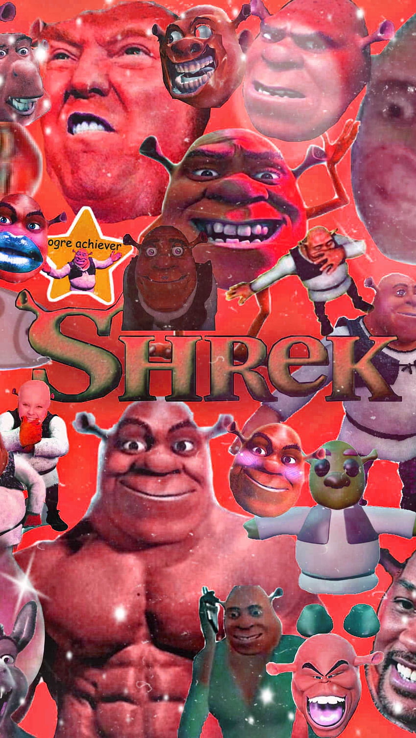 Shrek the third movie poster with many characters - Shrek