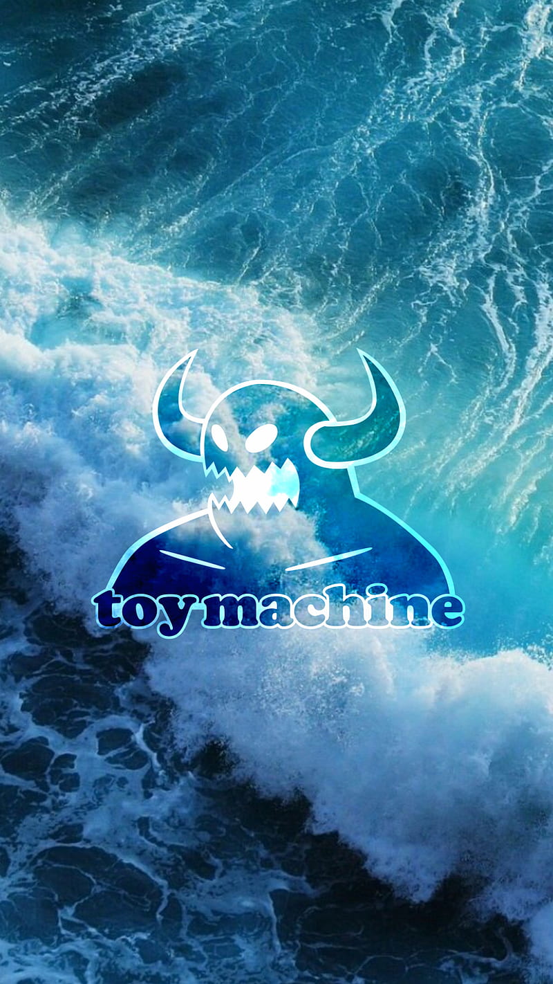 Toy Machine X Wave, aesthetic, monster, ocean, skateboarding, waves, HD phone wallpaper