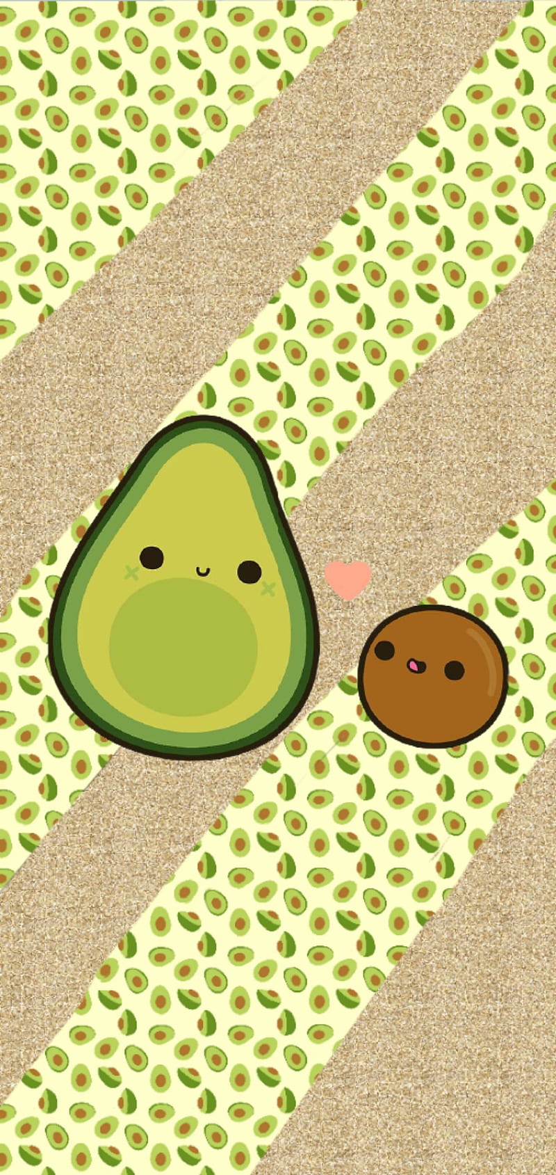 A cute avocado and potatoe on the ground - Avocado