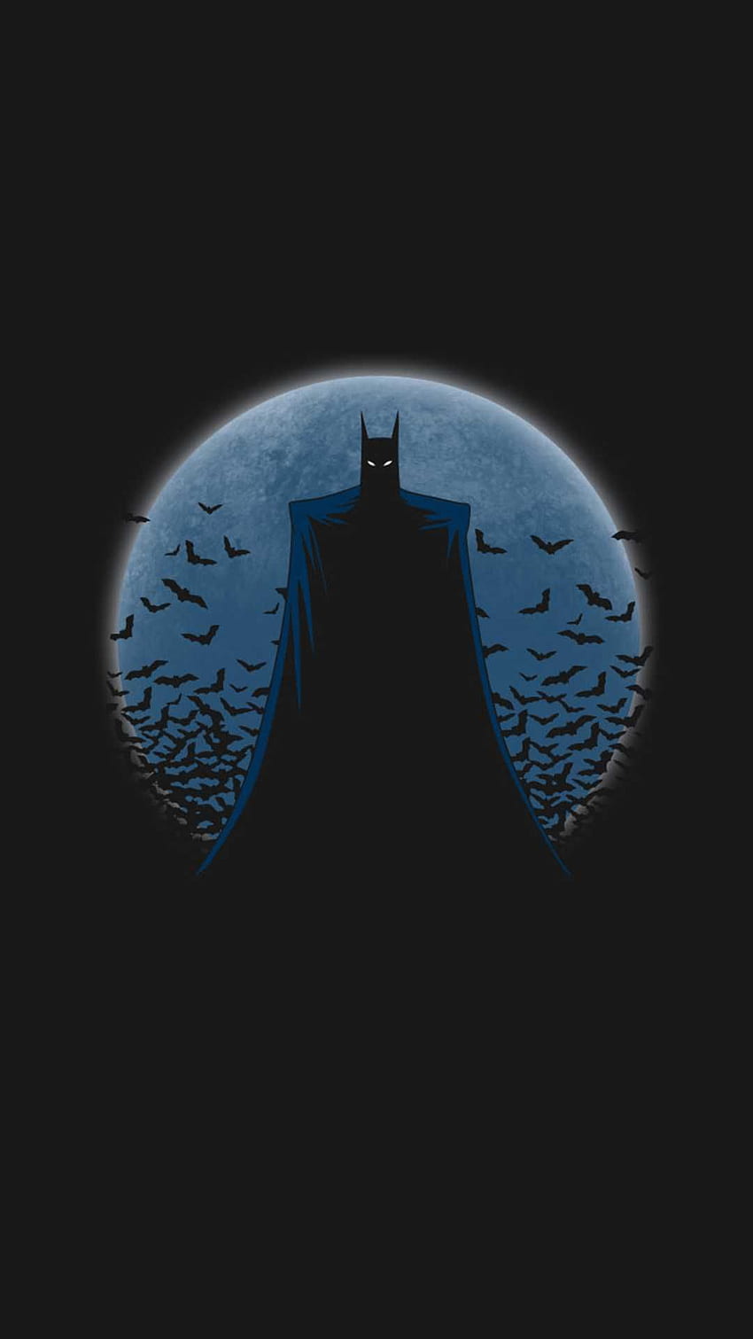 IPhone wallpaper with batman in front of the moon - Batman